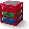 LEGO Storage organizér se třemi zásuvkami 4095 Organizér červená