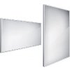 Nimco Zrkadlá - Zrkadlo v ráme s LED osvetlením, 140x70 cm, hliník ZP 13008