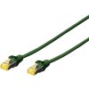 Digitus DK-1644-A-050/G RJ45 sieťové káble, prepojovacie káble CAT 6A S/FTP 5.00 m zelená bez halogénov, krútené páry, s ochranou, samozhášavý 1 ks; DK-1644-A-050/G