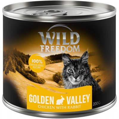 Výhodné balenie Wild Freedom Adult 12 x 200 g - Golden Valley - králičie & kuracie