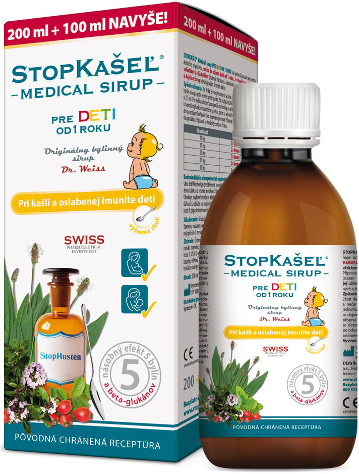 Simply You STOPKAŠEĽ Medical sirup od 1 roku 200 ml + 100 ml