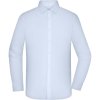 James & Nicholson Košile JN 1374 ze smíšeného popelínu, dlouhý rukáv, pánská COT02137403705-light blue 2XL Modrá světlá