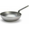 Wok MINERAL B 28 cm, strieborná, oceľ, de Buyer