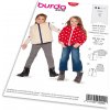 Strih Burda 9290 - Detská bunda na zips, vesta