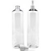 Plastová fľaša, priehľadná oblá, biely rozprašovač, 500 ml