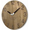 Moderné drevené hodiny Natur Dub - 30cm