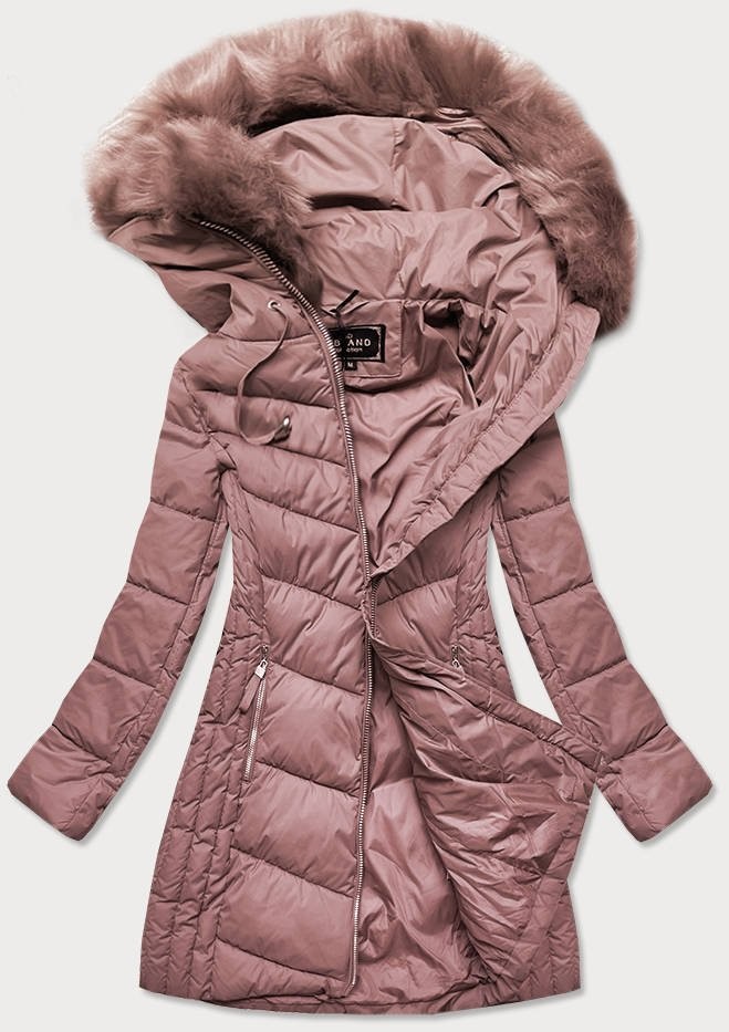 Amando dámska dlhá zimná bunda 7689 staroružová od 68,9 € - Heureka.sk