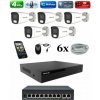 Amiko IP 5 kamerový set so switchom, 4Mpix, Tube (1401K5V2) (Amiko)