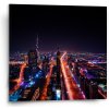 Sablio Obraz Rozsvietené mesto - 50x50 cm