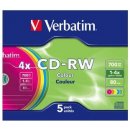 Verbatim CD-RW 700MB 4x, 5ks