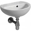 GEBERIT KÚPEĽNE Malé umývadlo Kolo Rekord s asym. prepadom: B=40cm, T=33cm, biela, Geberit