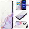 Peňaženkové kožené puzdro Marble Flip na Xiaomi Redmi Note 12 Pro+ 5G - 006