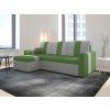 Rohová rozkladacia sedačka MERANO zelená-sivá - SAWANA 31 + SAWANA 21