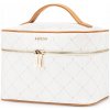 Dámska cestovná kozmetická taška veľká kufrík PUCCINI biela s monogramom QLXP0039-0