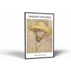 Vincent Van Gogh Van Gogh - Autoportrét v slamenom klobúku | Obraz Vintessia v ráme Rozmery obdĺžnik: 50x75, Rám: Čierny matný-alu