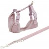 Trixie Junior puppy soft harness with leash, S–M: 26–34 cm/10 mm, 2.00 m, light lilac