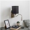 Brilagi | Brilagi - LED Nástenná lampa NUBILA 1xE27/25W/230V + LED/3W chróm/čierna | BG1556N