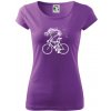 Cyklo kostra - Dámske tričko Pure - S ( Fialová )