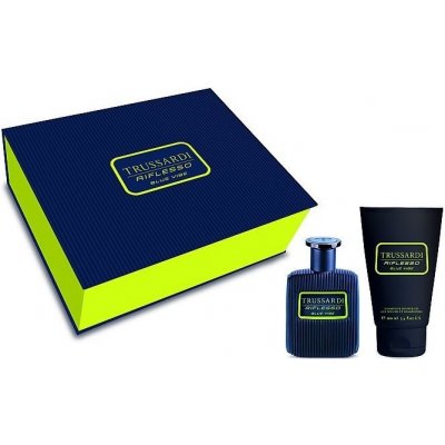 Trussardi Riflesso Blue Vibe Limited Edition toaletná voda pre mužov 50 ml + sprchový gel 100 ml darčeková sada