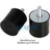 Silentblok priemer 60x60mm typ D M10x28