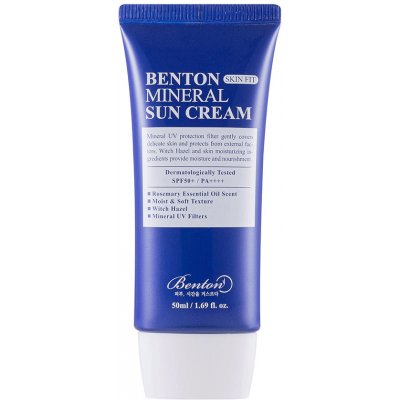 BENTON Skin Fit Mineral Sun Cream SPF50+ PA++++ pleťový krém s ochranným faktorom 50ml