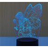 Beling 3D lampa, Motýľ, 7 farebná S158