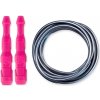 Ninja Rope - Švihadlo na kondícii, nastaviteľná dĺžka, vhodné ako parťák do fitka. Vyber farbu rukovätí:: Ružové, Vyber priemer lanka:: 5 mm – ťažšie a silovejšie (odporúčané pre mužov), Farba lanka: