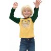 Detské tričko GAP, V-FRCH LS LOGO RAGLAN T Žltá,tmavo zelená, 4Y