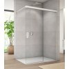 SANSWISS CADURA WHITE CAW2 120cm pravý walk-in sprchový kút / sprchová stena samostatná s posuvným dielom, profil biely - 87 – sklo matné Screen