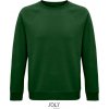 SOL´S SPACE / Unisex bio raglánová mikina - bottle green L
