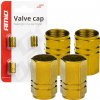 AMiO Hliníkové krytky na ventil žltá 4 ks -03633