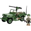 COBI 2296 World War II Americký ozbrojený terénny automobil Jeep Willys MB 1:35