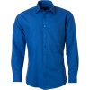James & Nicholson Košile JN 678, popelínová, dlouhý rukáv COT02067805005-royal 2XL Modrá královská