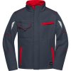 James & Nicholson Bunda JN 851 Color, softshellová COT020851i7613-carbon/red 3XL Šedá carbon/červená