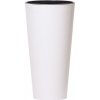 Prosperplast Kvetináč TUBUS SLIM biely lesk 25 cm