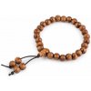 Drevený náramok Japa Mala - hnedá prírodná
