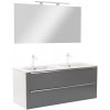 Vario Trim 120 kompletný kúpeľňový nábytok bielo-antracitová