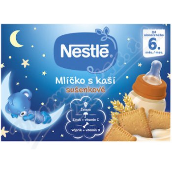 Nestlé Mliečko s kašou sušienkové 2 x 200 ml