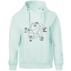 Kameň nožnice papier Spock - Oversized mikina dámská Moon - kratšia + širšia - 2XL ( Frost )