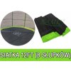 Ochranná sieť SkyRamiz zelená pre záhradnú trampolínu 366cm 8 tunelov na stĺpiky