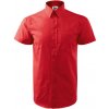 Malfini Chic 207 pánská košile krátký rukáv červená MAL-20707