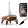 SET pizza pec na pelety PIANA tehlová + drevené pelety + krájač ZiiPa