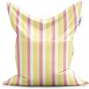 Sablio Sedací vak Žlto-ružové pruhy - 200x140 cm
