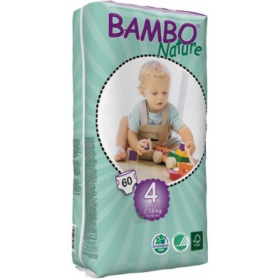 BAMBO Nature 4 Maxi 7-18 kg 60 ks od 14,99 € - Heureka.sk