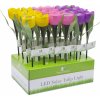 LED solárna lampa v tvare tulipánu 30 cm