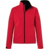 James & Nicholson Bunda JN 137, 3-vrstvá, softshellová, dámská COT02013700403-red L Červená