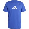 Pánské tričko Adidas Tennis Graphic Tee IY8330 modré - Velikost M - 44/46