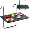 Sofotel SO-982 Skladací balkónový stôl 60x43cm, čierny