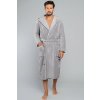 Italian Fashion Pánsky župan Mimas - huňatý Sivá XL