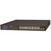 Planet GSW-2620VHP PoE switch, 24x1Gb + 2xSFP 1Gb, LCD, VLAN, extend mód 10Mb-250m, 802.3at, 802.3az, 300W PoE Budget (GSW-2620VHP)